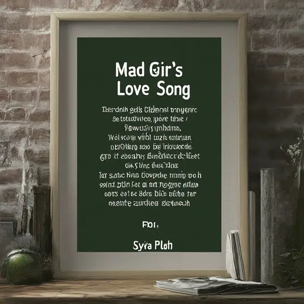 "Mad Girl’s Love Song" by Sylvia Plath: A Critical Analysis
