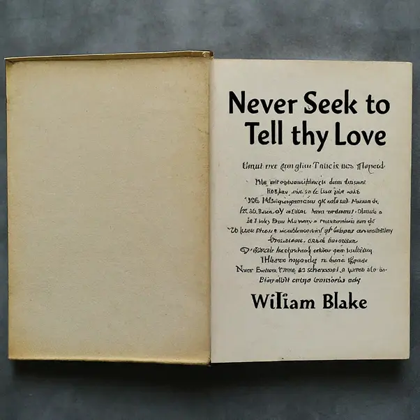 "Never Seek to Tell thy Love" by William Blake: A Critical Analysis