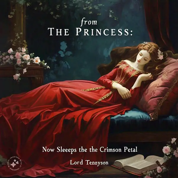 "from The Princess: Now Sleeps the Crimson Petal" by Lord Alfred Tennyson