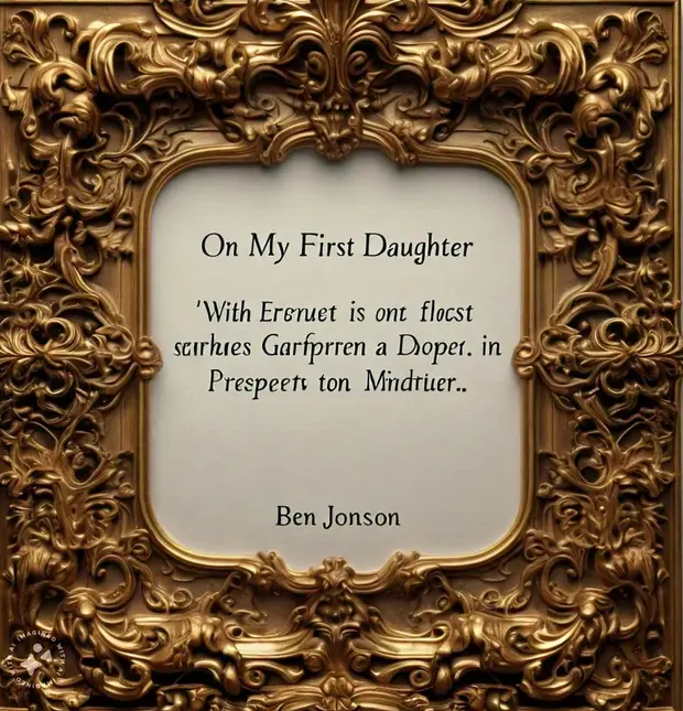 "On My First Daughter" by Ben Jonson: A Critical Analysis