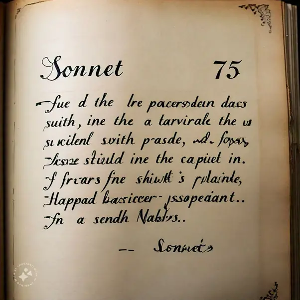 "Sonnet 75" by William Shakespeare: A Critical Analysis