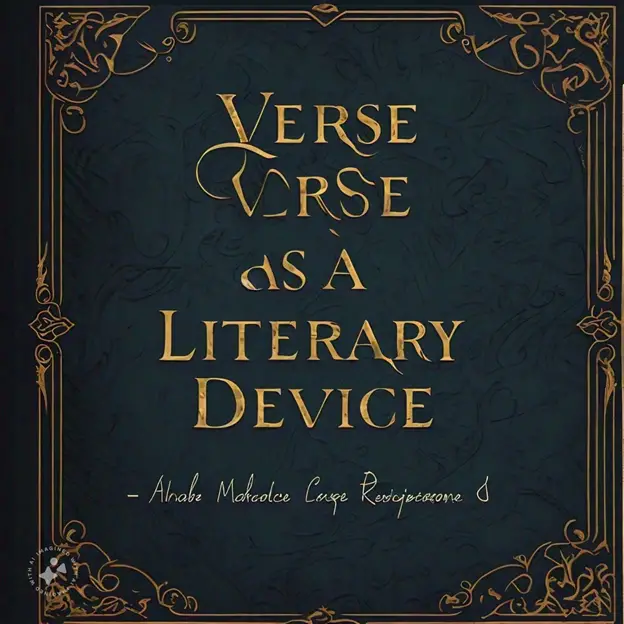 Verse as a Literary Device