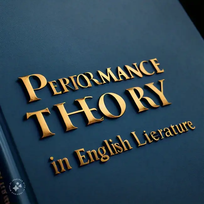 Performance Theory in English Literature