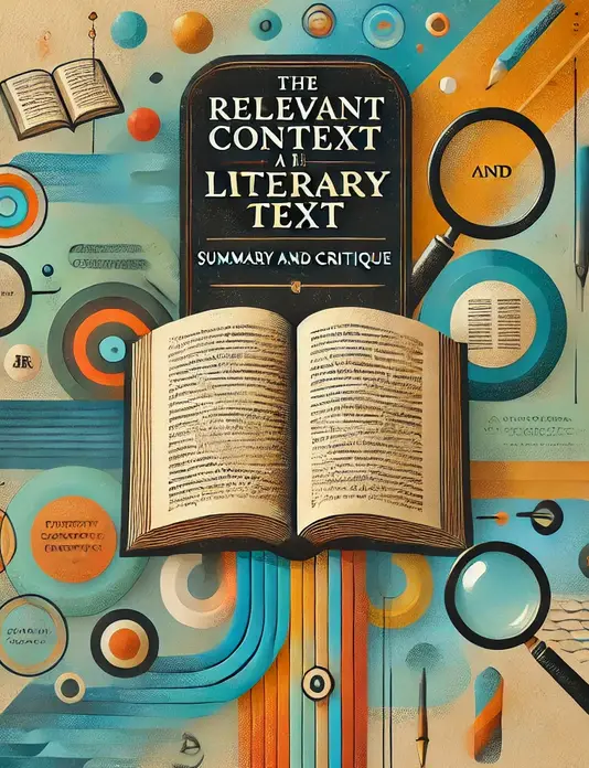 "The Relevant Context of a Literary Text" by John M. Ellis: Summary and Critique