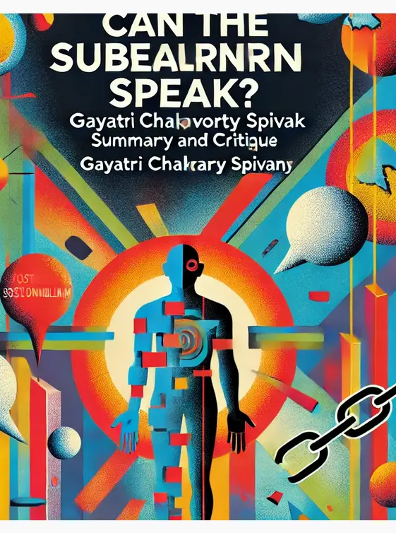 "Can the Subaltern Speak?" by Gayatri Chakravorty Spivak: Summary and Critique