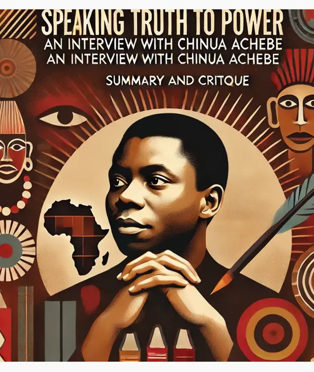 "Speaking Truth to Power": An Interview with Chinua Achebe: Summary and Critique