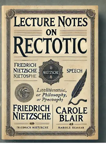 "Lecture Notes on Rhetoric" by Friedrich Nietzsche and Carole Blair: Summary and Critique