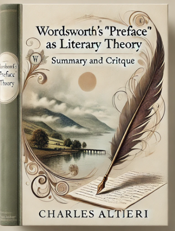 "Wordsworth's "Preface" as Literary Theory" Charles Altieri: Summary and Critique