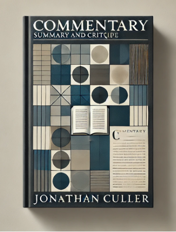 "Commentary" by Jonathan Culler: Summary and Critique