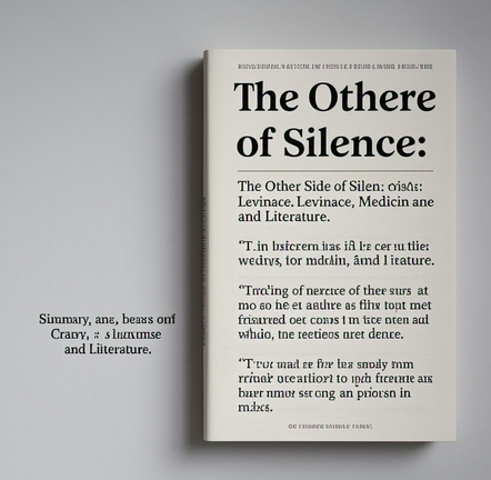 "The Other Side of Silence: Levinace, Medicine and Literature" by Craig Irvine: Summary and Critique