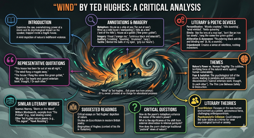 "Wind" by Ted Hughes: A Critical Analysis